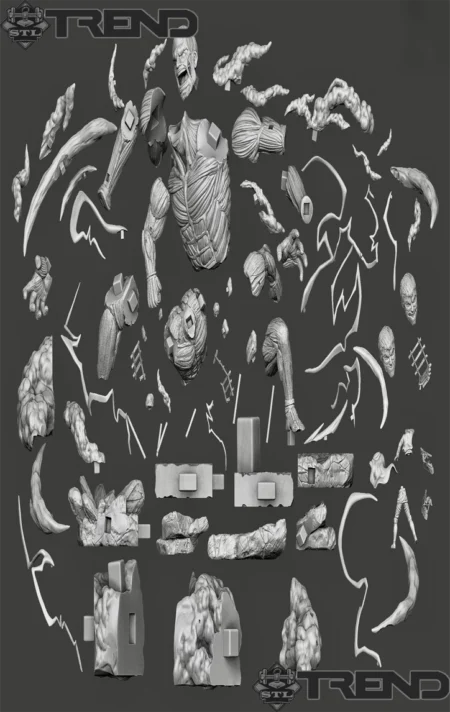 Attack on Titan Reveal 3D Print Model STL