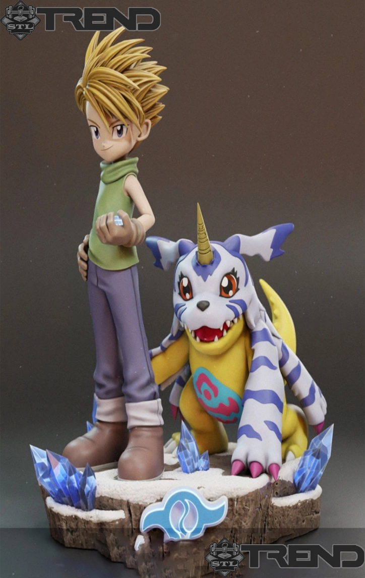 Digimon: Pack of 8 3D Printed Models (3MF & STL Files)