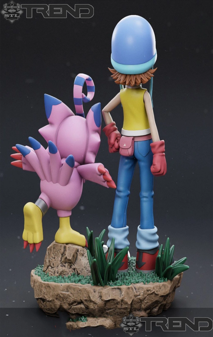 Digimon: Pack of 8 3D Printed Models (3MF & STL Files)