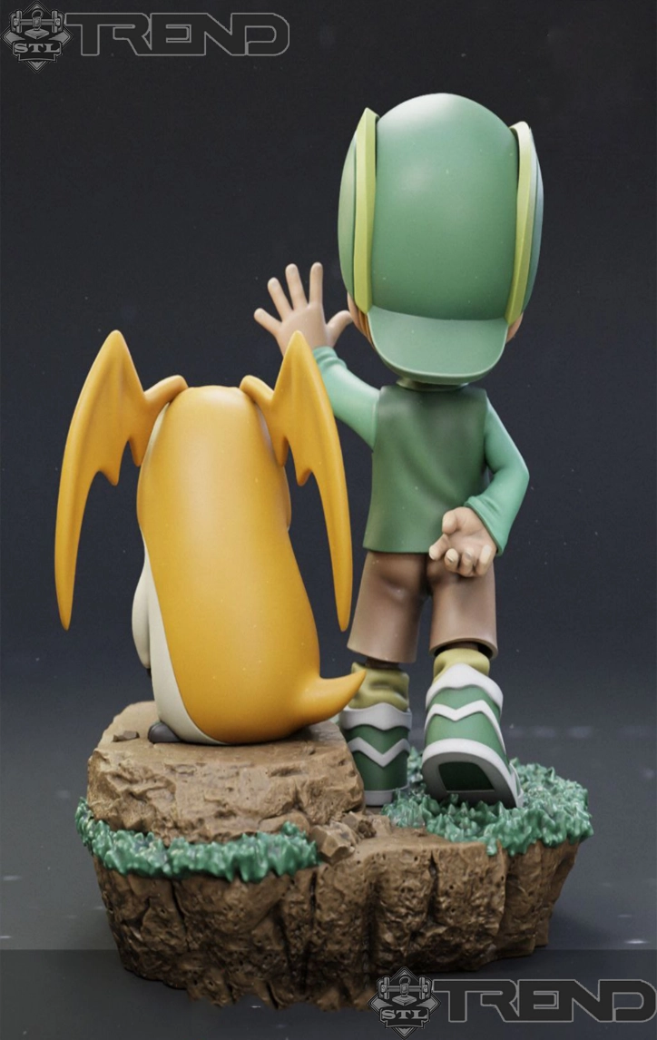 Digimon: Pack of 8 3D Printed Models (3MF & STL Files)