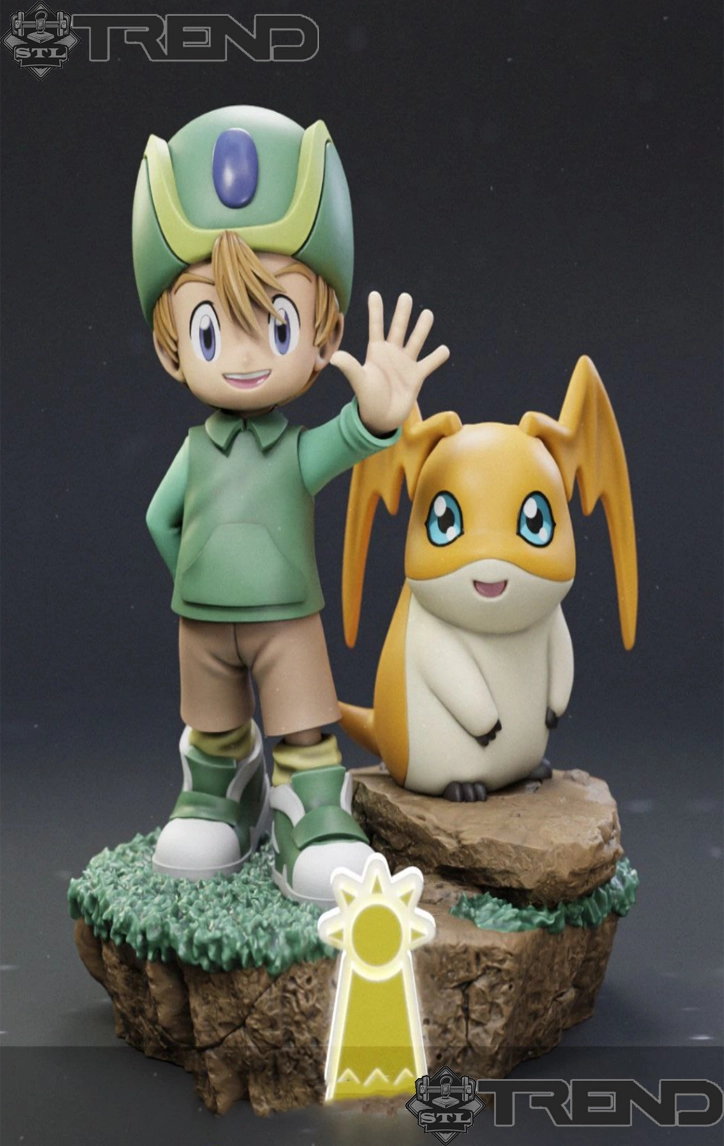 Digimon: Pack of 8 3D Printed Models (3MF & STL Files)