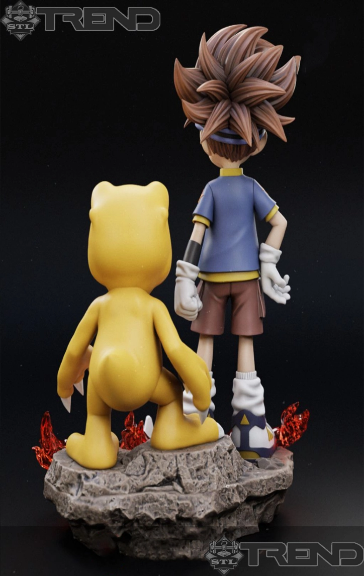 Digimon: Pack of 8 3D Printed Models (3MF & STL Files)