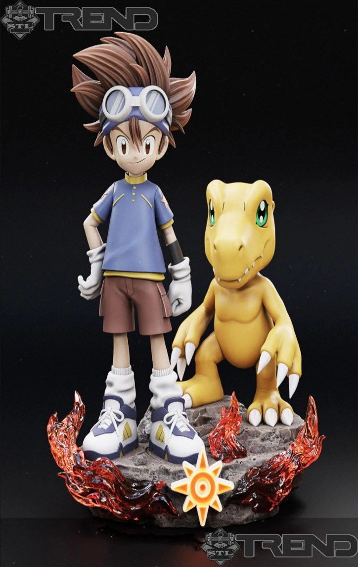 Digimon: Pack of 8 3D Printed Models (3MF & STL Files)