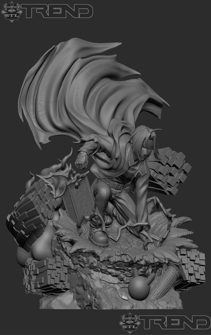 Edward Elric Philosopher’s Stone STL 3D Print Model