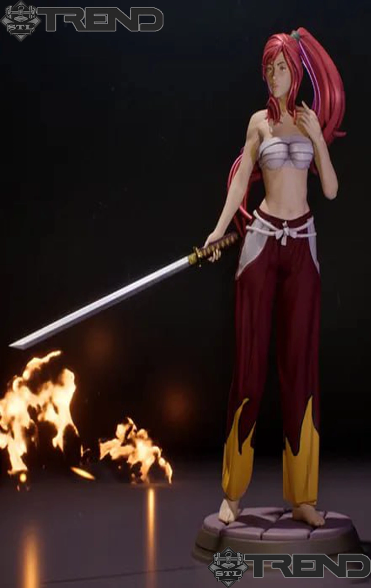 Erza Scarlet Battle – 3D Print Model STL