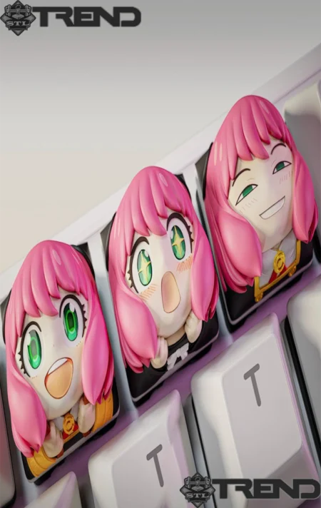Frieren, Anya & Maomao Keycap 3D Print Model STL Pack