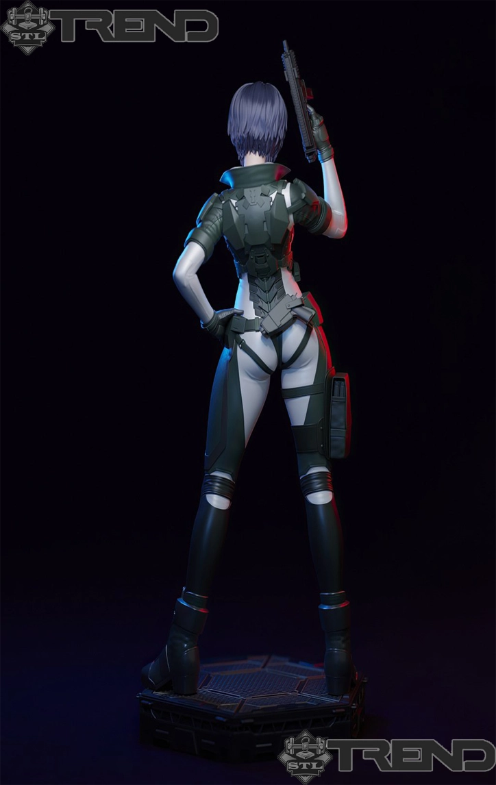 Motoko Kusanagi Battle Version STL Files