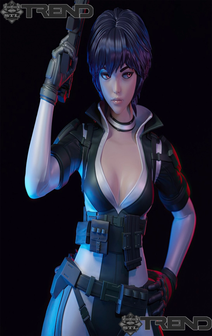 Motoko Kusanagi Battle Version STL Files