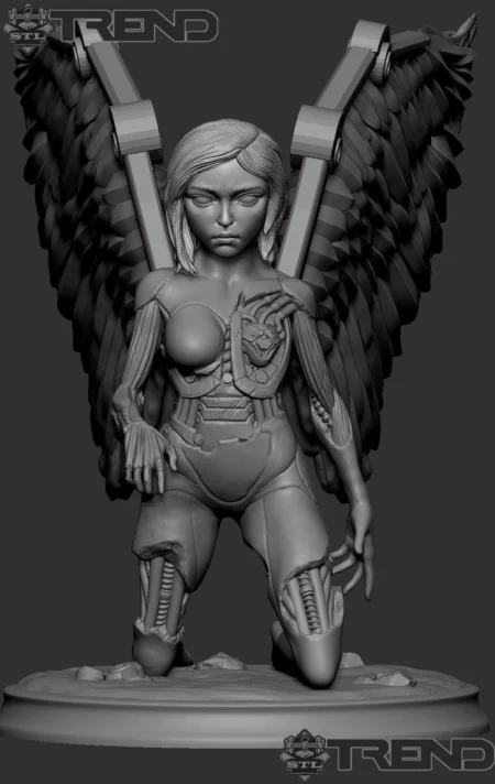 Alita: Battle Angel Statue 3D Print Model STL