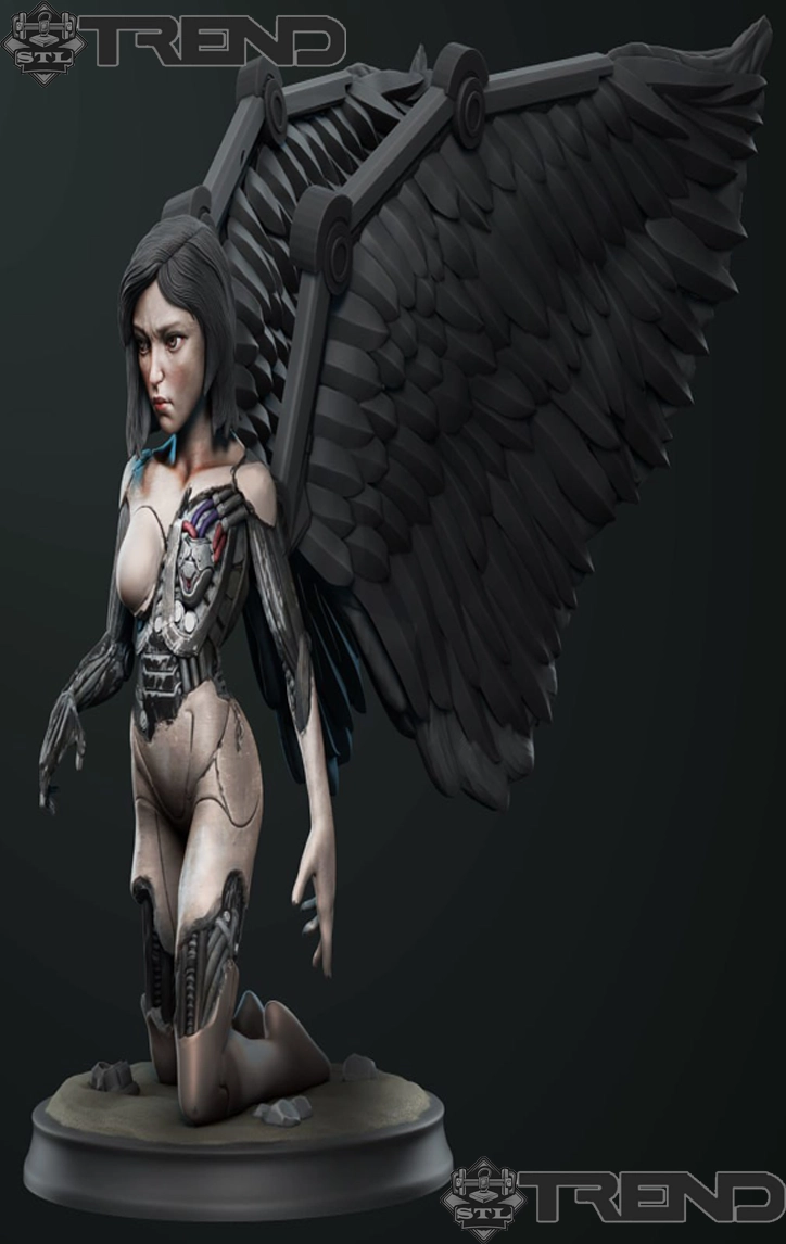 Alita: Battle Angel Statue 3D Print Model STL