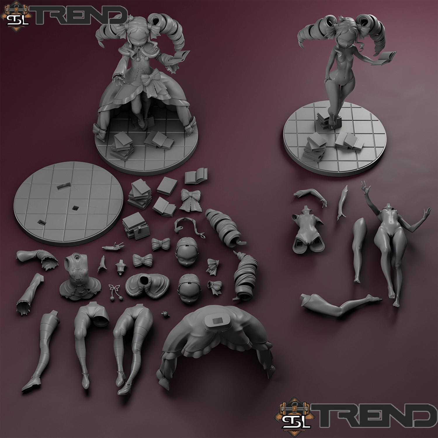 Beatrice Statue STL File Detailed Resin Model - Image 5