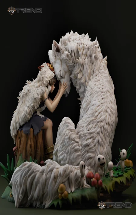 San and Her Wolf STL File