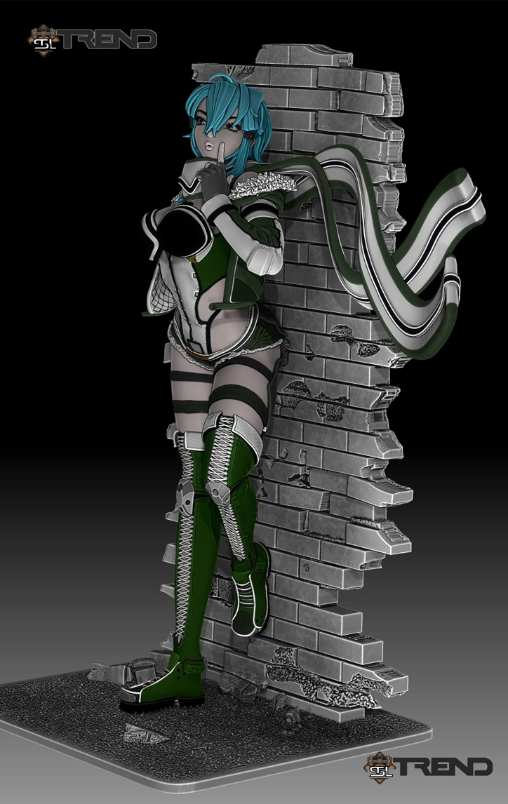 Sinon Sword Art Online 3D Print STL - Image 3