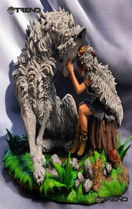 San and Her Wolf STL File