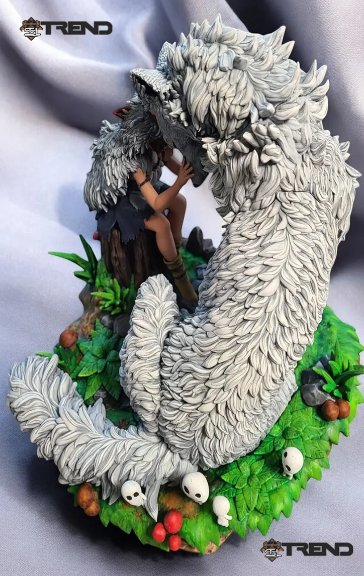 San and Her Wolf STL File