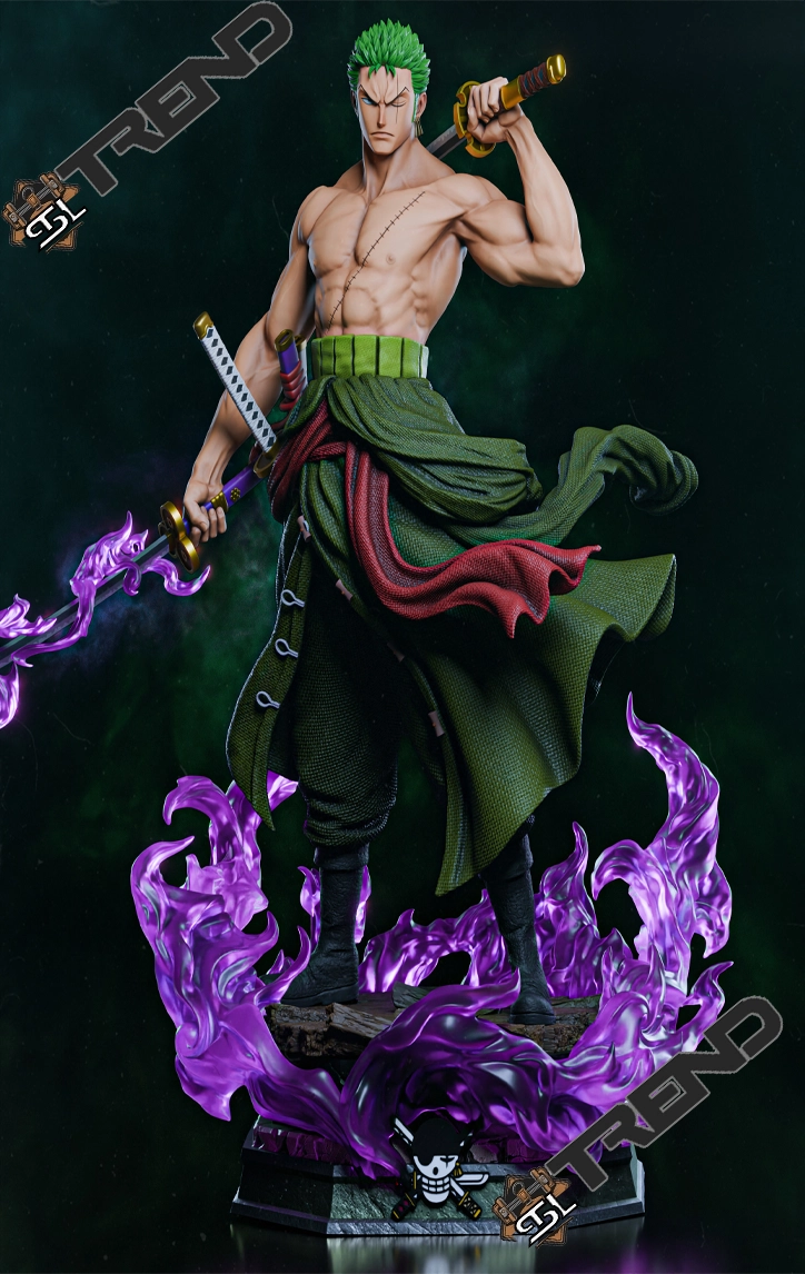 Zoro One Piece Fullsize STL File