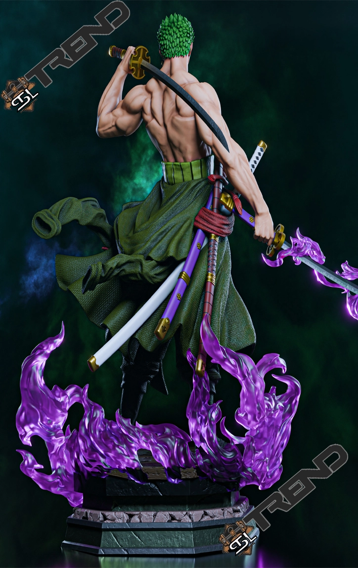 Zoro One Piece Fullsize STL File