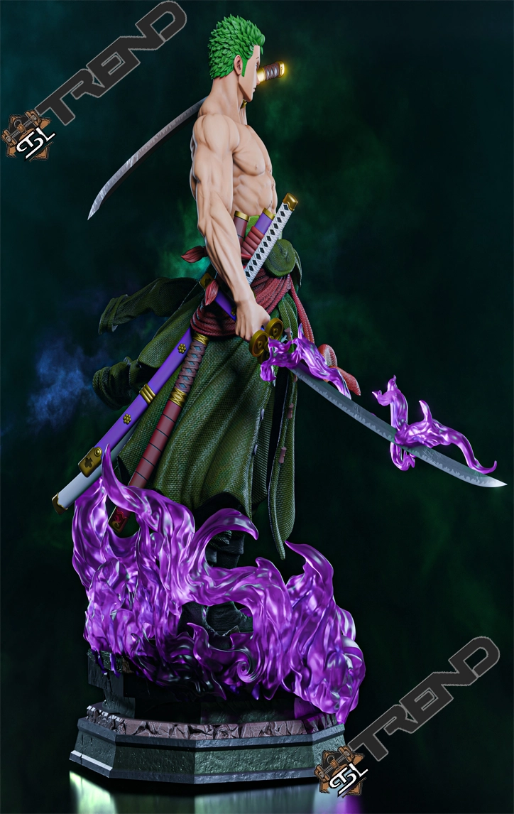 Zoro One Piece Fullsize STL File