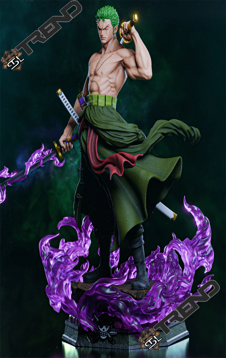 Zoro One Piece Fullsize STL File