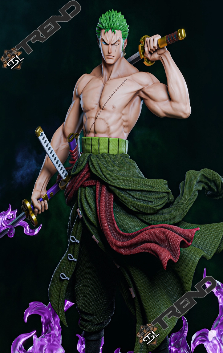 Zoro One Piece Fullsize STL File